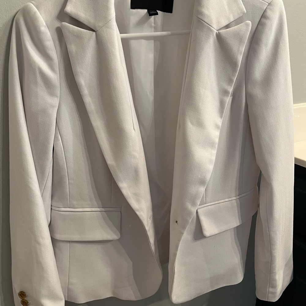 Banana Republic Classic White Blazer